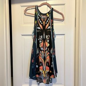 Free People Sleeveless Abstract Print Tunic